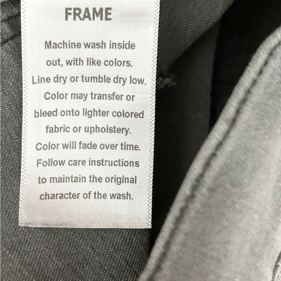 Frame Denim Le Skinny de Jeanne in Grey Shred Stretch Mid Rise 26 - Picture 10 of 11